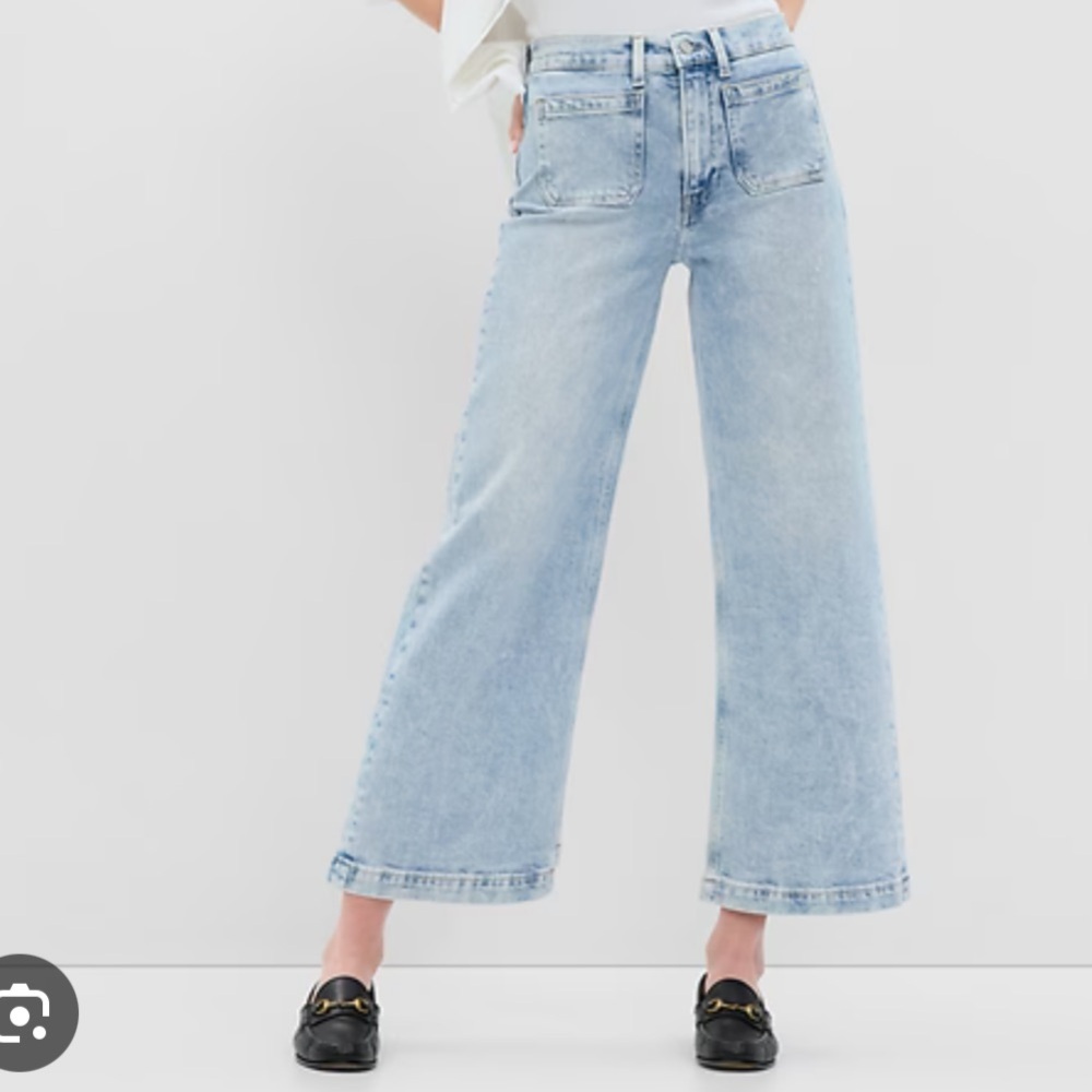 GAP Women's Denim Wide-Leg Jeans